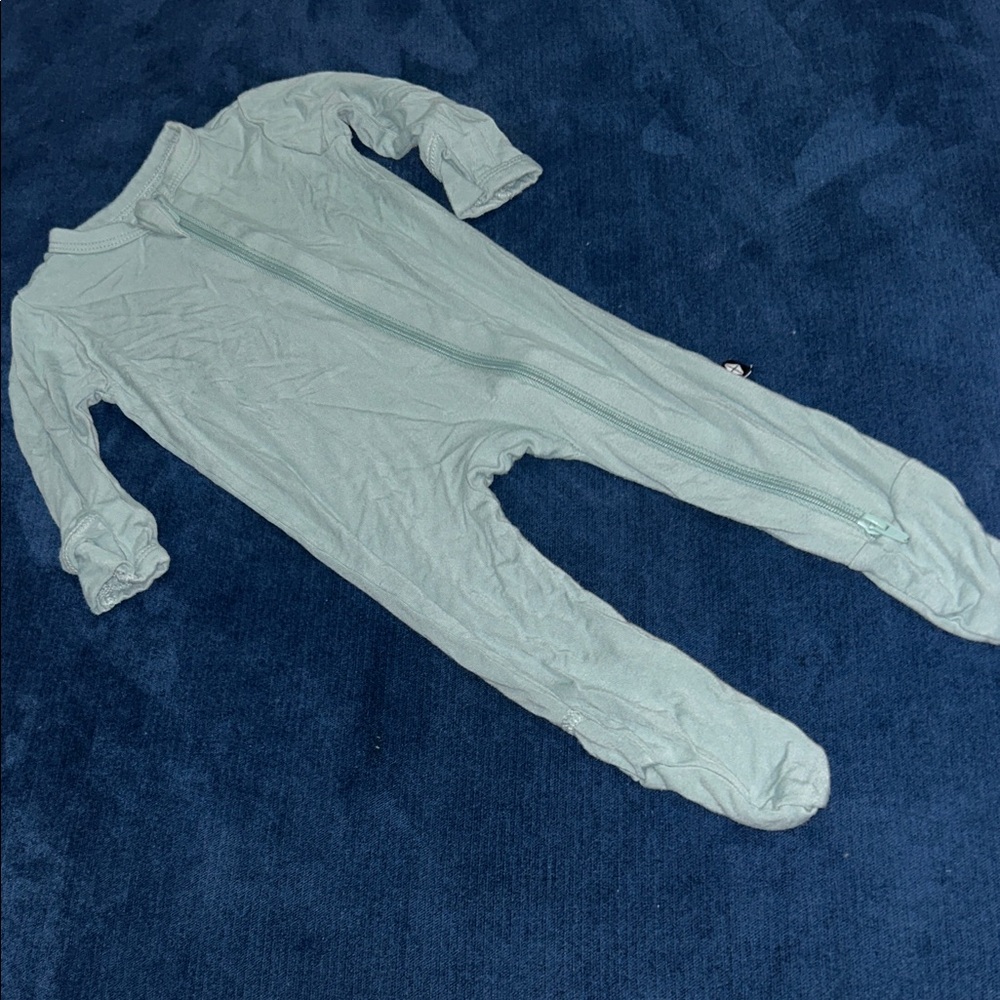 Kyte BABY Seafoam Green Footed Onesie